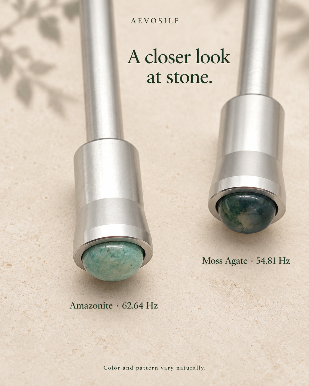 54.81 & 62.64 Hz Weighted Tuning Forks with Gemstone Boots