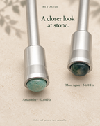 54.81 & 62.64 Hz Weighted Tuning Forks with Gemstone Boots