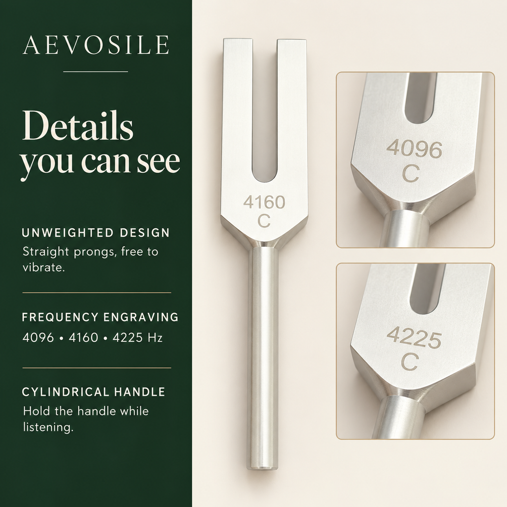 Angelic Tuning Fork Set — 4096 / 4160 / 4225 Hz