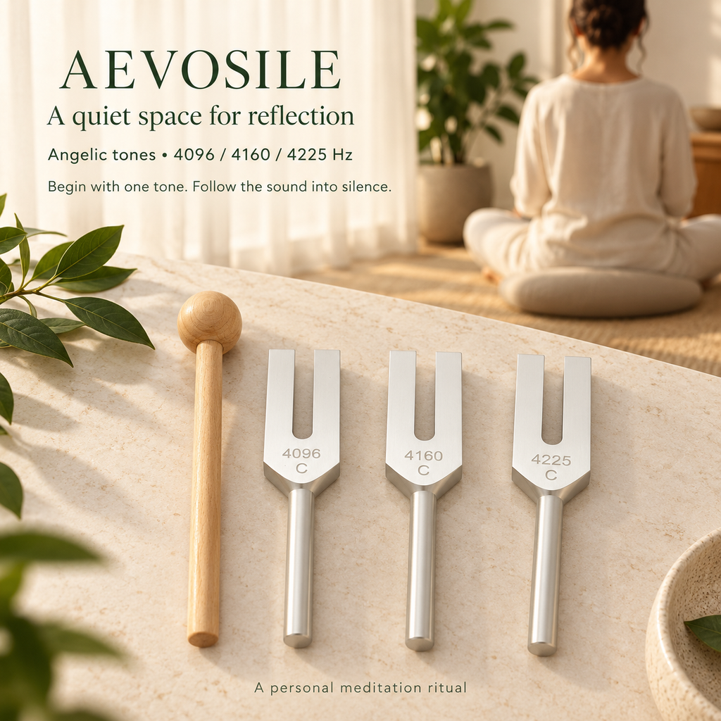 Angelic Tuning Fork Set — 4096 / 4160 / 4225 Hz