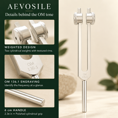 136.1 Hz Weighted Tuning Fork