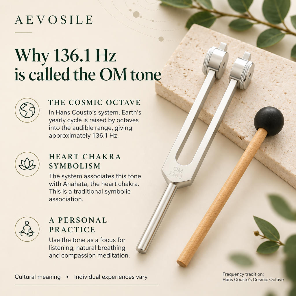 136.1 Hz Weighted Tuning Fork