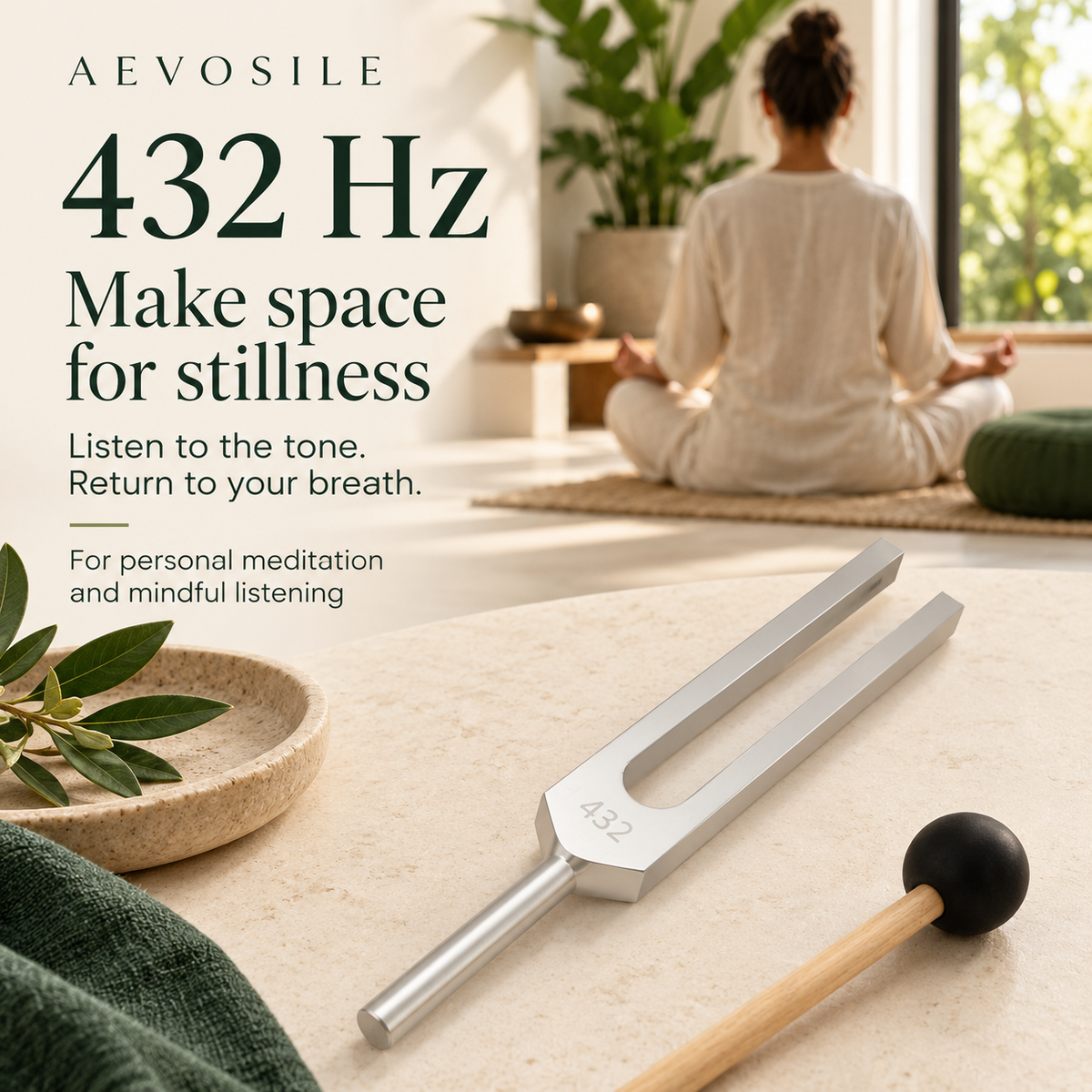 432 Hz Unweighted Tuning Fork