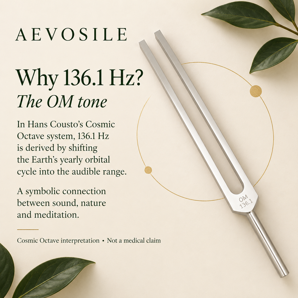 136.1 Hz OM Unweighted Tuning Fork