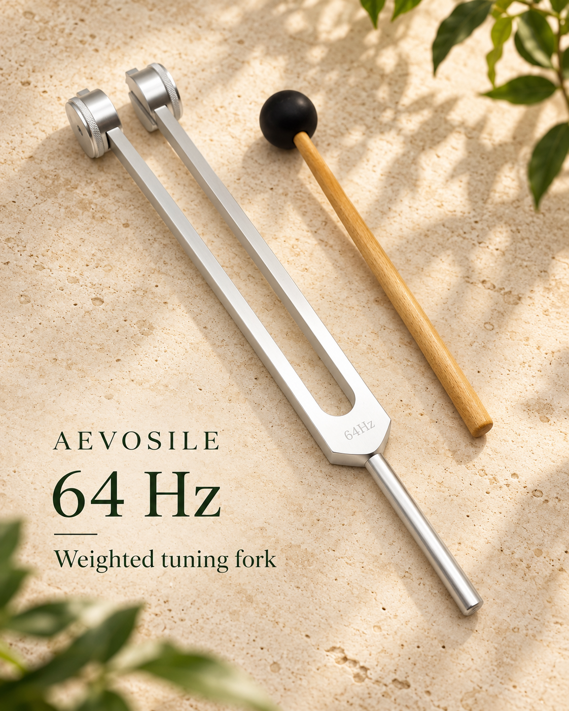32 / 64 / 128 Hz Weighted Tuning Forks