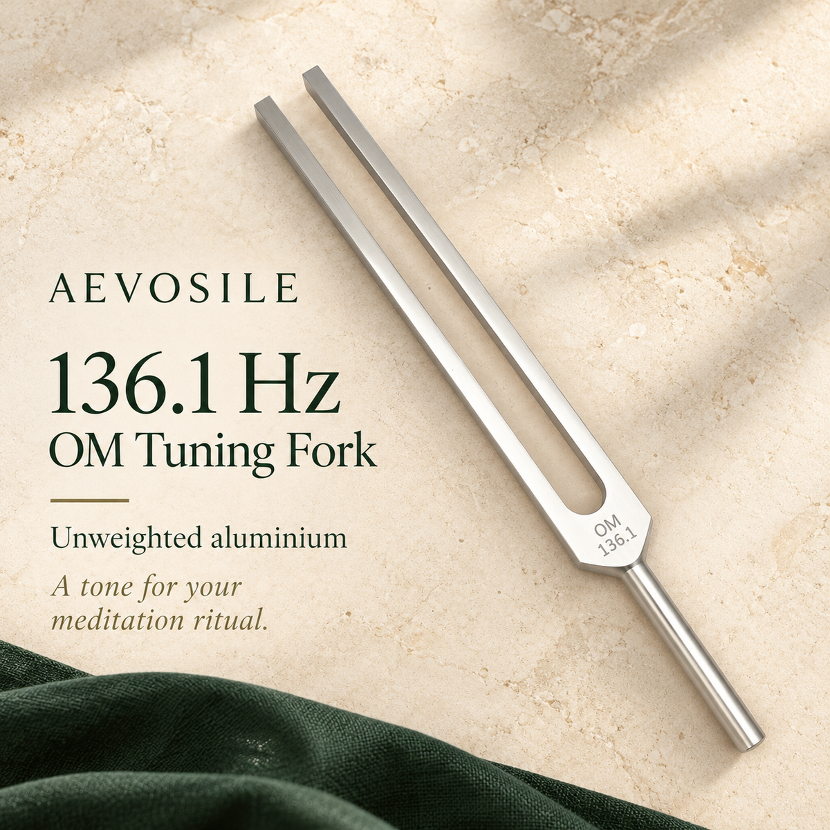 136.1 Hz OM Unweighted Tuning Fork