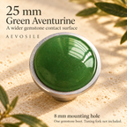 Green Aventurine Gemstone Boot — 12 mm / 25 mm