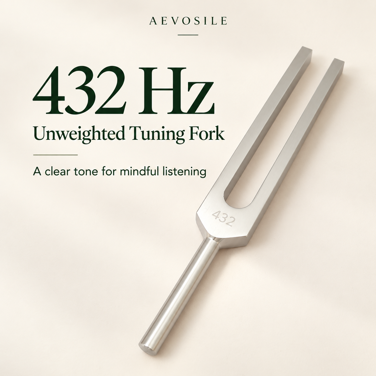 432 Hz Unweighted Tuning Fork